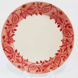 NEW Corelle GYPSUM 10 1/4 DINNER PLATE Sandstone Red Maroon Bohemian Inspired