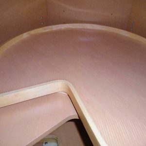 27x19 LAZY SUSAN Kitchen Cabinet CLEAR PLASTIC GRIP SHELF LINER Kidney Shape *NO Pole