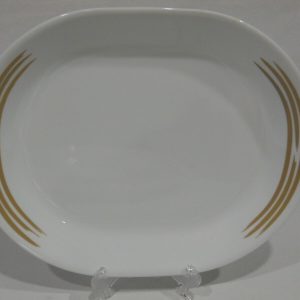 Corelle Joy Manago STROKES 12x10 SERVING PLATTER Plate *Creamy SAND TAN Beige