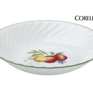 Corelle Impressions CHUTNEY Fruit Harvest 20-oz PASTA Soup BOWL Swirled 8 1/2