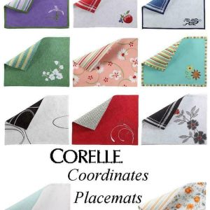Corelle Coordinates 20x14 Cloth REVERSIBLE KITCHEN PLACEMATS *PICK Your PATTERN