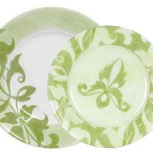 1 NEW Corelle ULTRA CHEVERRY 8 1/2 LUNCH Salad PLATE *Khaki Green White Floral