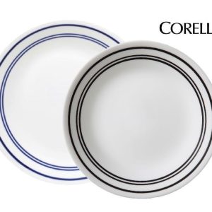 1 Corelle CLASSIC CAFE BLUE Bands 6 3/4 BREAD & BUTTER PLATE Triple Bands *New