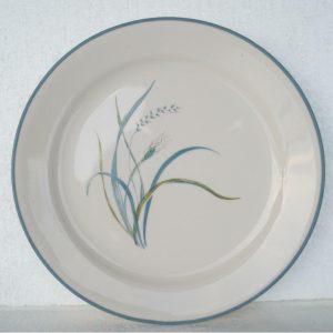 Corelle COASTAL BREEZE Sandstone 9 LUNCH Salad PLATE *Flat Rim Ocean Blue Green