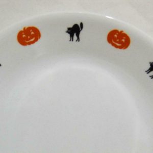 1 Corelle HALLOWEEN 12.25 x 10 SERVING PLATTER Plate Pumpkins Black Cats & Bats