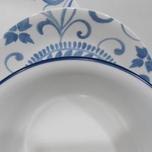 NEW Corelle ARTEMIS 18-oz SOUP CEREAL BOWL 6 1/4 x 2 Dark Blue Rim