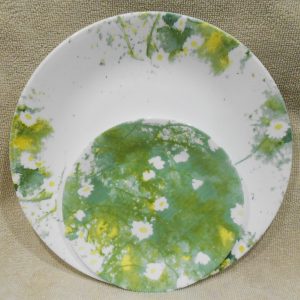 ?16-pc Corelle BEVERLY DINNERWARE SET ?Daisy Green Yellow PLATES Dessert BOWLS