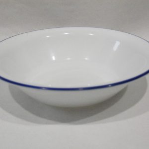 New CORELLE Blue Rim 18-oz SOUP CEREAL BOWL 7 1/4 Strokes Brushed Cobalt Newport