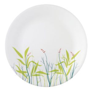 *NEW 1 Corelle Impressions BREEZE 10.25 DINNER PLATE Natural Crop Leaf Cattails