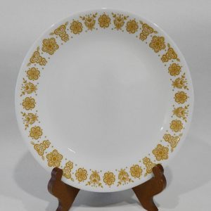 NRM Corelle BUTTERFLY GOLD 10 1/4 DINNER PLATE Retro Floral & Butterflies