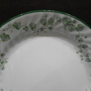 New CORELLE by Corning CALLAWAY 10.25 DINNER PLATE Swirl Rim Green Ivy