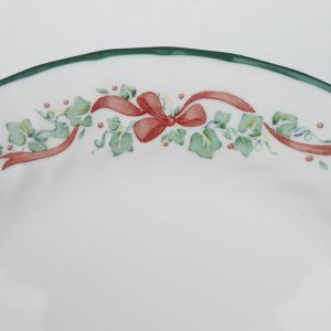 NEW Corelle CALLAWAY HOLIDAY 9 Lunch PLATE Christmas Ivy Swags Ribbons Bows