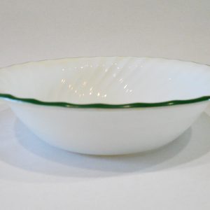 Corelle CALLAWAY 18-oz SOUP Cereal Salad BOWL 7.25 Fluted Ivy Green Rim