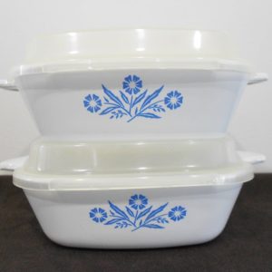 4-pc Corningware BLUE CORNFLOWER Pyroceram Petite Pans P41 DISHES & COVERS