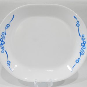 NEW Vtg. 1970's CORELLE by Corning BLUE CORNFLOWER SERVING PLATTER Chop Plate