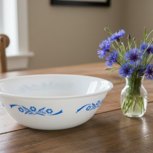 NR MINT Vtg. CORELLE by Corning BLUE CORNFLOWER 1-Qt SERVING BOWL Vegetable