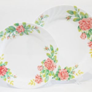 *NEW Corelle ELEGANT ROSE *Choose: 10 1/4 DINNER or 9 LUNCH Salad PLATE Pink Floral