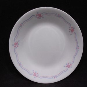 NEW 1 Corelle ENGLISH BREAKFAST 6.75 BREAD PLATE Dessert SANDSTONE Pink Blue