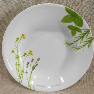 CORELLE Livingware EUROPEAN HERBS Round 20-oz PASTA SOUP BOWL 8.5 Garden Green