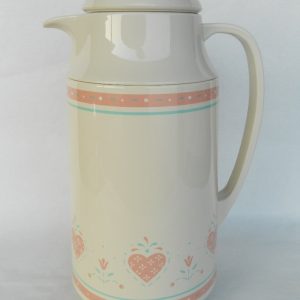 NEW Corelle FOREVER YOURS Pink Hearts 1-Qt Thermal SERVING CARAFE Hot Cold Coffee Tea