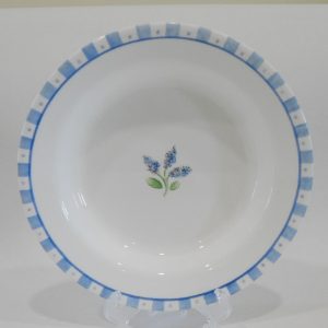 Corelle 9 FRENCH LILAC 15-oz BOWL Flat Rimmed Floral Soup Pasta Plate