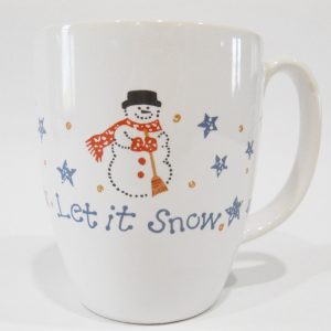 Corelle FROSTY MORN Snowmen 11-oz STONEWRE MUG Christmas Winter Snow Snowman