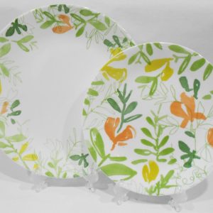 1 CORELLE Contemporary Fruit DINNER or LUNCH PLATE Citrus Lemon Lime Orange