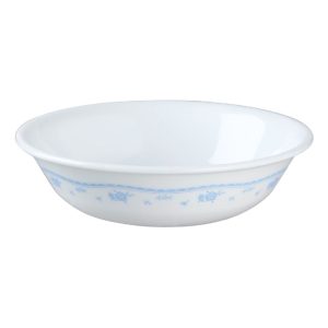 CORELLE Livingware MORNING BLUE 10-oz DESSERT BOWL Fruit Sauce Delicate Floral