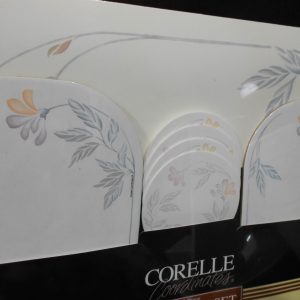 ❤️10-pc CORELLE Coordinates PINK TRIO Tabletop Set PLACEMATS COASTERS HOTPADS