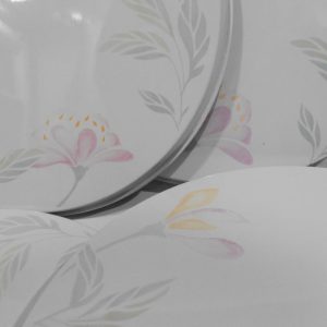 ❤️ CORELLE 4-pc PINK TRIO Burner Covers / Stovetop Range Round Metal 10 & 8