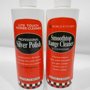 WORLD KITCHEN 16-oz Bottle / Choice: SMOOTH TOP RANGE CLEANER or SILVER POLISH