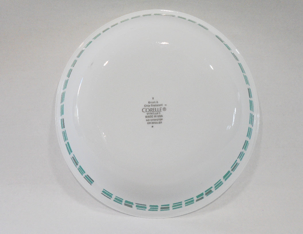 1 Corelle PRECIOUS COLORS 1-Qt SERVING BOWL Vegetable Mosaic Tiles EMERALD GREEN - Image 3