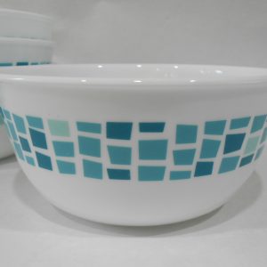 1 Corelle PRECIOUS COLORS 28-oz SOUP BOWL 6.25 Mosaic Tiles SEAGLASS TURQUOISE