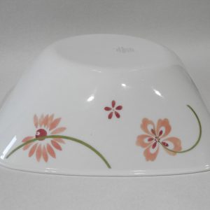Corelle PRETTY PINK 1.5-Qt SERVING BOWL 9 Square Vegetable Retro Floral