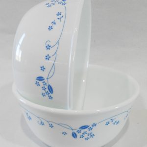 2 Corelle PROVINCIAL BLUE 28-oz SUPER SOUP BOWLS Cereal *English Garden Flowers