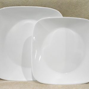 NEW Corelle Square PURE WHITE *Upick: 10.5 DINNER or 9 LUNCH Plate / Vivid Dazzling