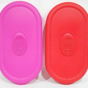 8300 PYREX Pro Storage 2 Cup DIVIDED VENT PLASTIC COVER Lid *Choice RED or PINK
