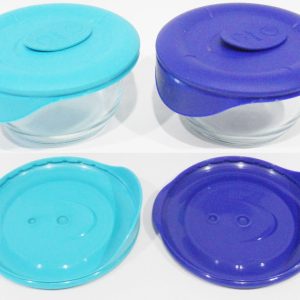 8200 PYREX PRO Storage 1.67 Cup ROUND Dish & Vented Cover Lid *TURQUOISE or BLUE