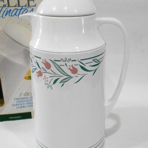 NEW Corelle Corning ROSEMARIE 1-Qt Thermal SERVING CARAFE Hot Cold Coffee Tea