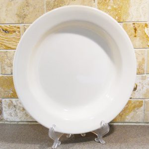*NRM Corelle SANDSTONE 15-oz BOWL Flat Rim SOUP Plate PASTA Salad 8 1/2 Tan Beige