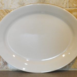 Corelle Comcor SANDSTONE 11 1/2 x 9 OVAL PLATTER Entr??e Steak Plate Beige Tan