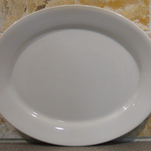 Corelle Comcor SANDSTONE 9.5 x 7.75 OVAL PLATTER Entree Plate Beige Tan