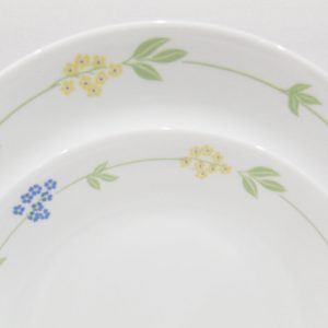 Corelle SECRET GARDEN *Choose 8 1/2 LUNCH or 10 1/4 DINNER PLATE Yellow Blue Floral
