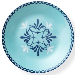 Corelle Signature SORRENTO 6 3/4 BREAD Appetizer PLATE *Italy Turquoise Blue