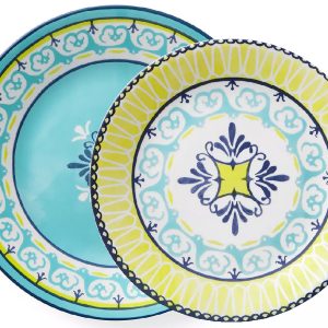 Corelle Signature SORRENTO Choose: 11 Dinner OR 8 1/2 Lunch PLATE *Italy Turquoise Yellow