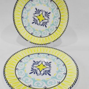 2 NEW Corelle SORRENTO 8 1/2 LUNCH PLATES Mediterranean Italy *w/Scratch Defect