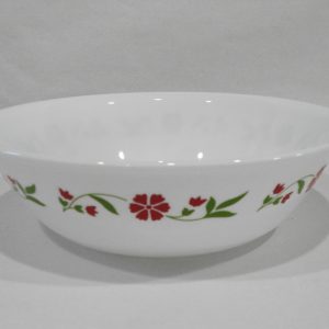 HTF Corelle SPRING PINK 1-Qt SERVING BOWL 8.5 Vegetable Salad Pasta / Red Floral