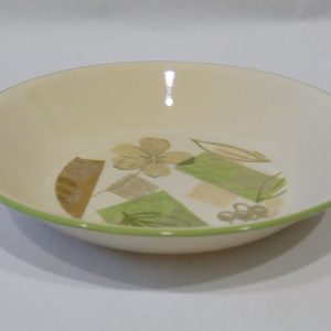 *Mint Corelle TEXTURED LEAVES 20-oz PASTA Soup Salad BOWL 8 1/2 SANDSTONE