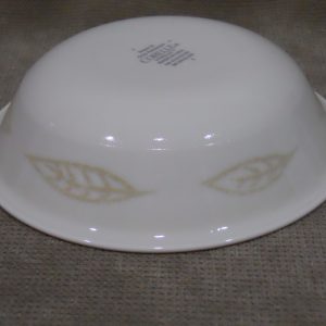 1 Corelle TEXTURED LEAVES 10-oz Fruit DESSERT BOWL *Sandstone Brown Leaf 5 3/8