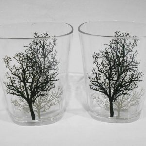 2 Corelle 14-oz TIMBER SHADOWS Acrylic DRINKWARE Rocks Beverage Glasses